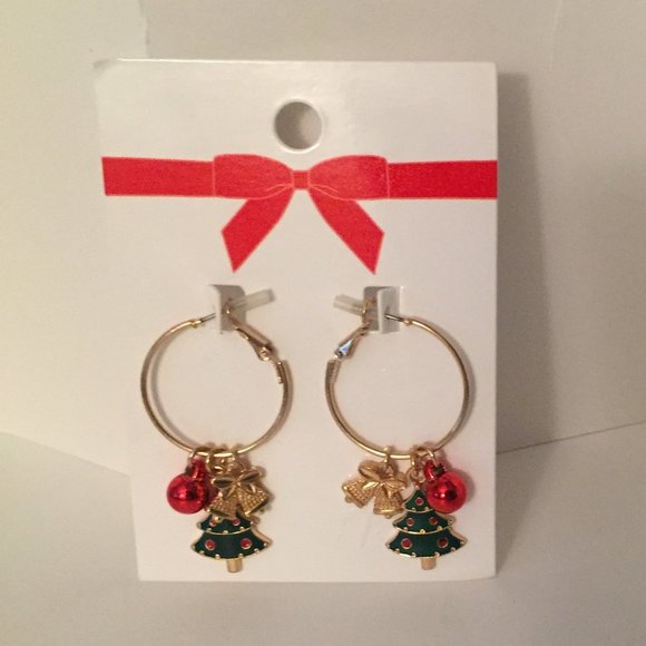 H&M 7x Christmas Rings S/M or M/L - Santa Bow Tree - Picture 7 of 9